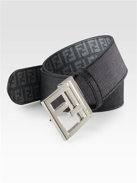 real black fendi belt|Fendi belt black and grey.